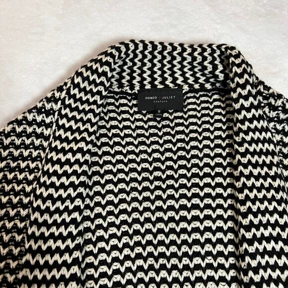 Romeo & Juliet Couture Open Front Knit Cocoon Cardigan Sweater Size S Boho - Picture 3 of 9